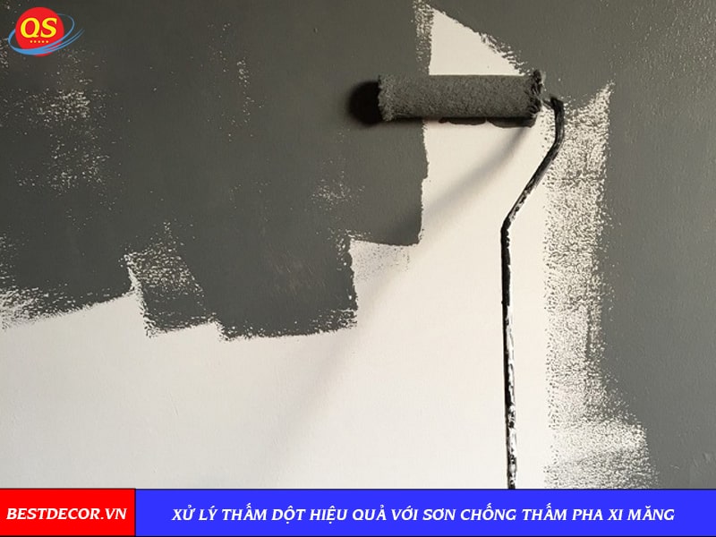 Xử lý thấm dột hiệu quả với sơn chống thấm pha xi măng