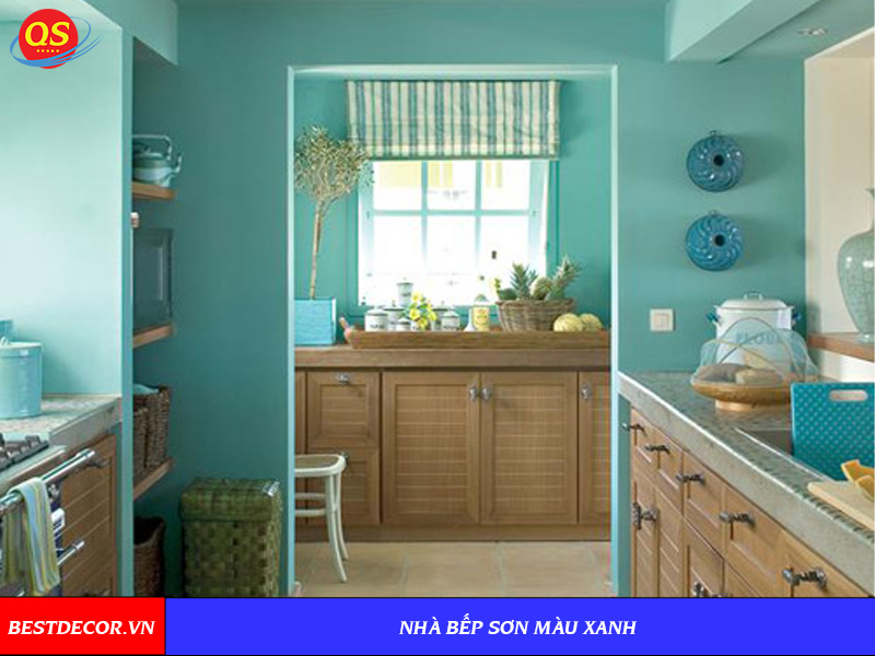 55+ mẫu sơn nhà màu xanh ngọc, xanh lá, xanh rêu, xanh dương đẹp