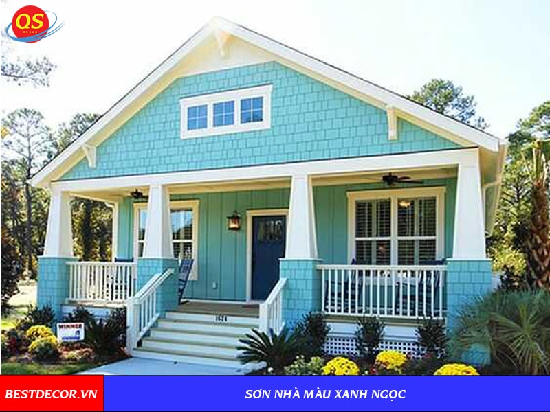 55+ mẫu sơn nhà màu xanh ngọc, xanh lá, xanh rêu, xanh dương đẹp