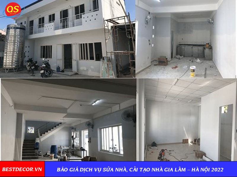 Báo giá dịch vụ sửa nhà, cải tạo nhà Gia Lâm – Hà Nội 2022