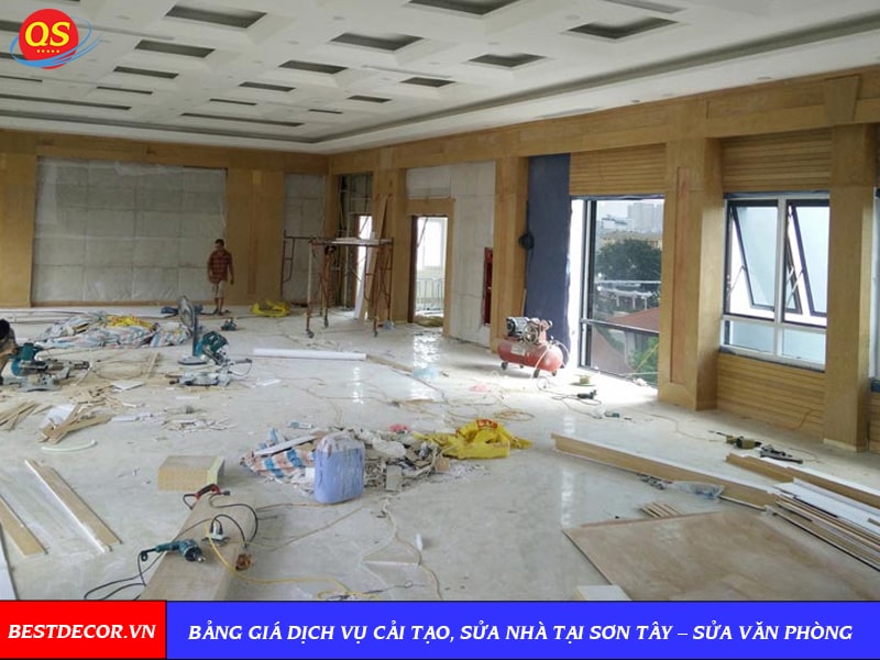 Bảng giá dịch vụ cải tạo, sửa nhà tại Sơn Tây – Hà Nội 2022