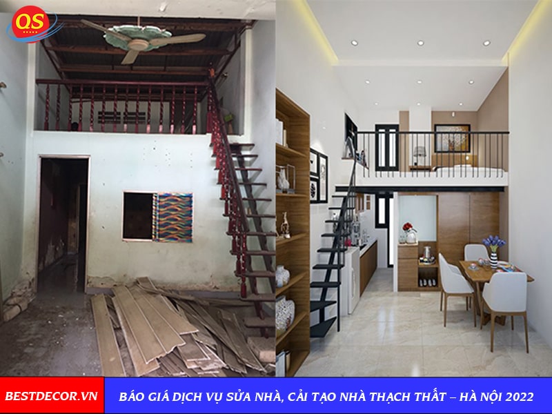 Báo giá dịch vụ sửa nhà, cải tạo nhà Thạch Thất – Hà Nội 2022