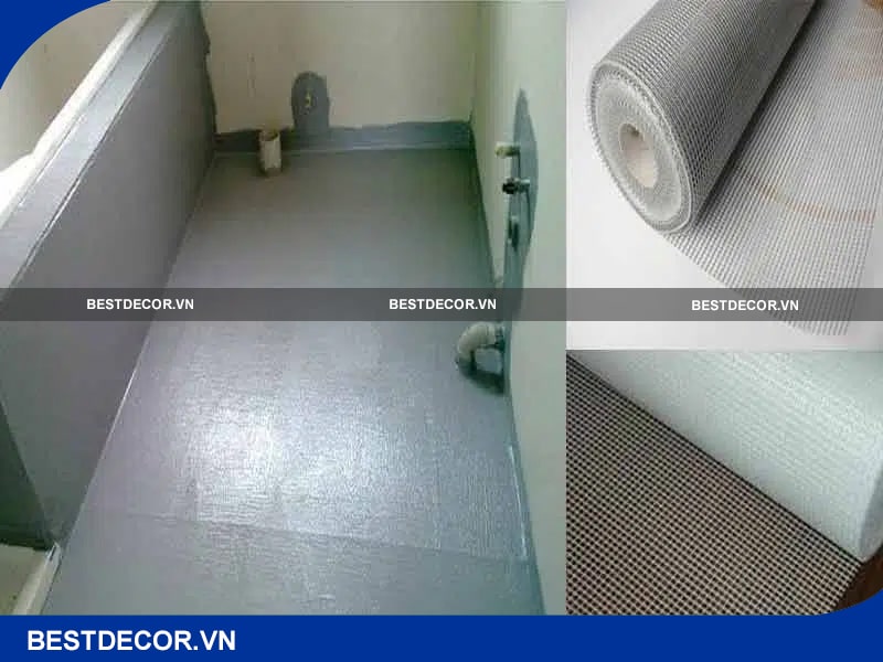 Lưới thủy tinh chống thấm cho WC