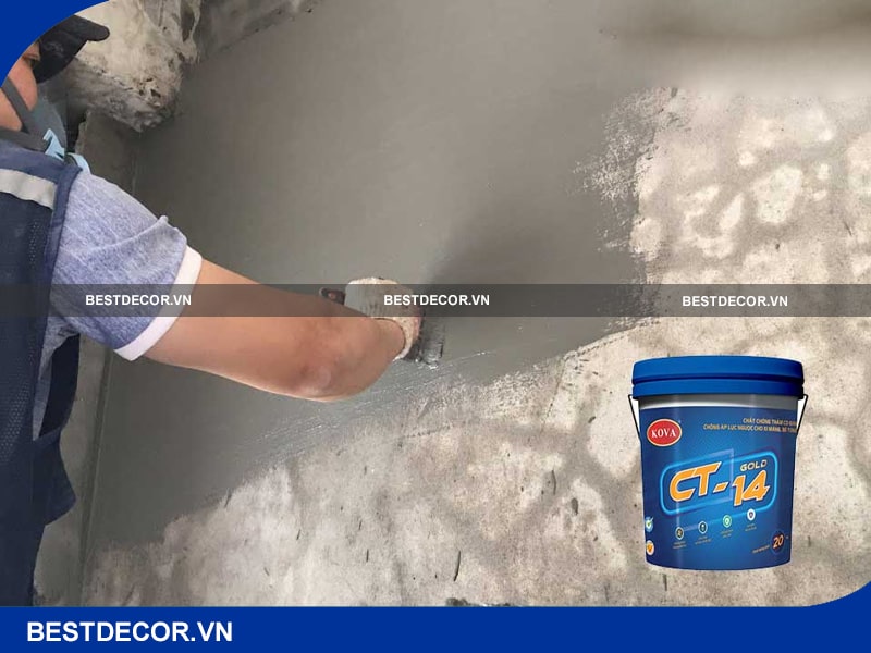 Chống thấm ngược sàn bê tông hiệu quả bằng sơn Kova – Dulux