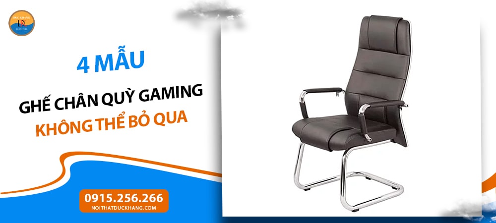 Ghế chân quỳ gaming da PU sang trọng - GQ11.1