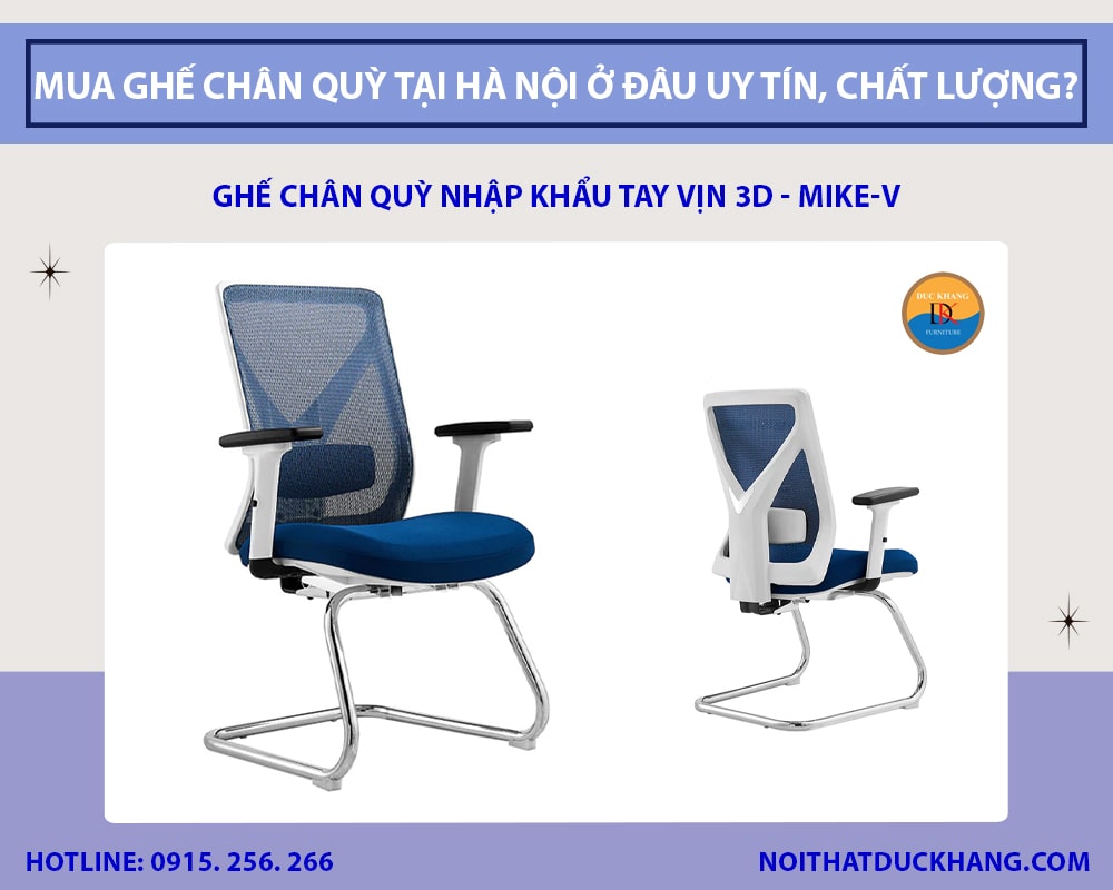 Ghế chân quỳ nhập khẩu tay vịn 3D - Mike-V Ghế chân quỳ nhập khẩu tay vịn 3D - Mike-V