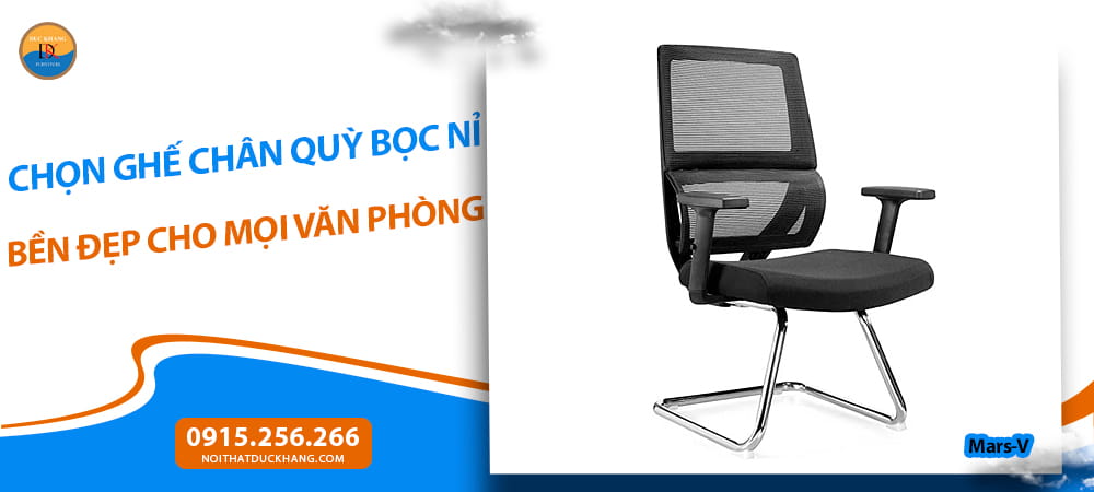 Chọn ghế chân quỳ bọc nỉ bền đẹp cho mọi văn phòng