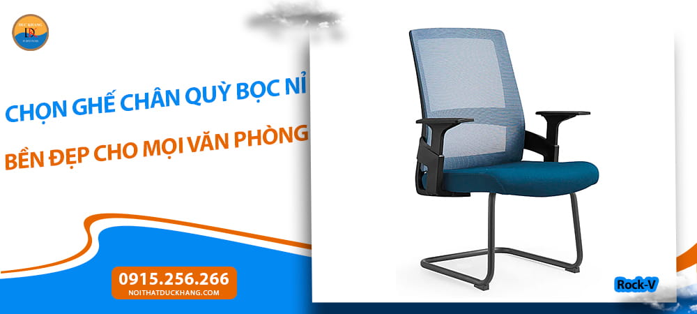 Chọn ghế chân quỳ bọc nỉ bền đẹp cho mọi văn phòng