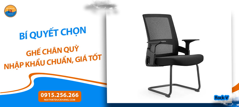 Ghế chân quỳ nhập khẩu lưng lưới