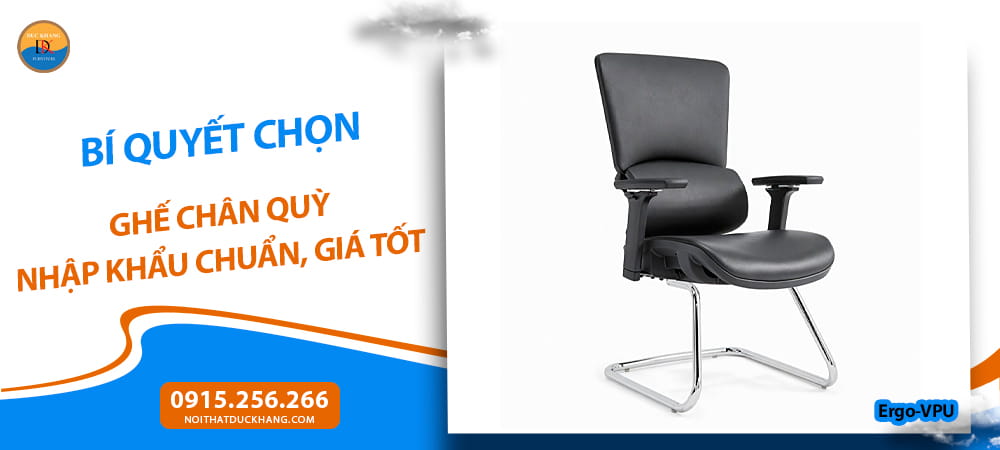 Ghế chân quỳ nhập khẩu bọc da
