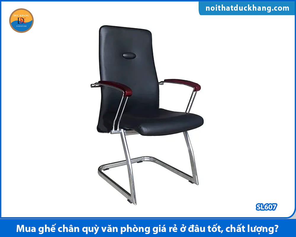 Ghế chân quỳ văn phòng giá rẻ bọc da